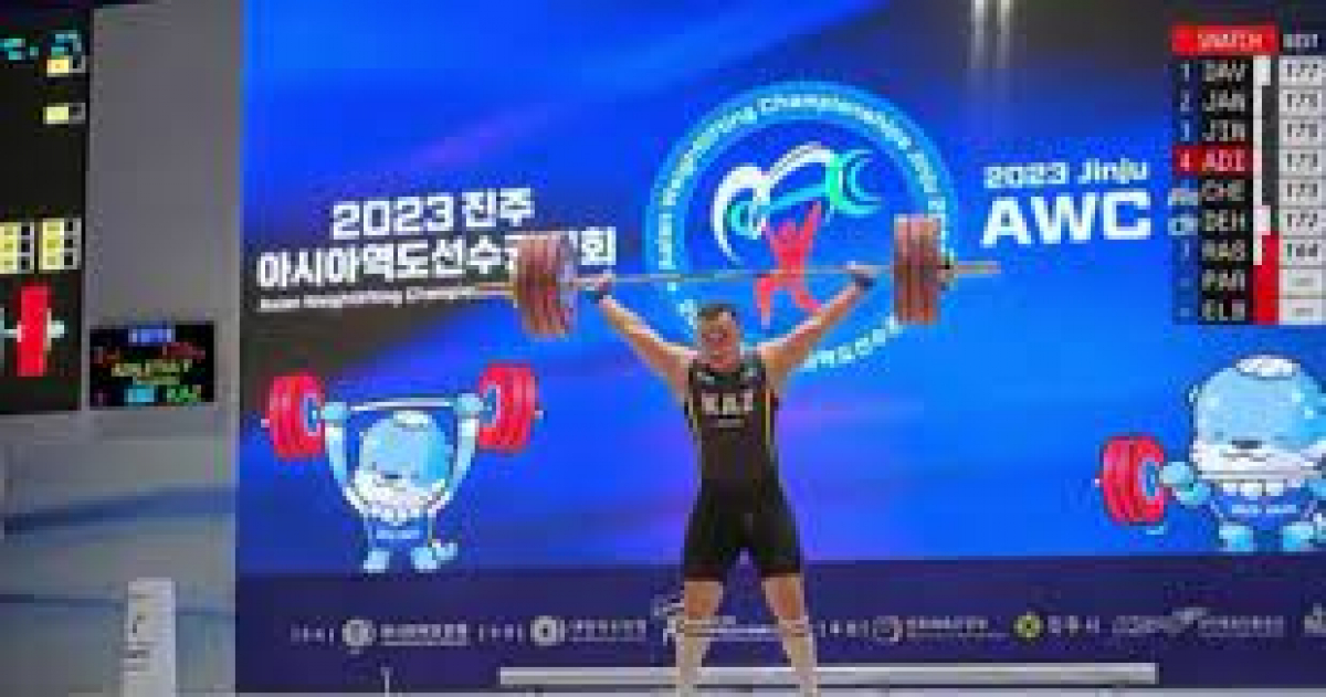 Шымкенттік нұрғиса әділетұлы ауыр атлетикадан азия чемпионы