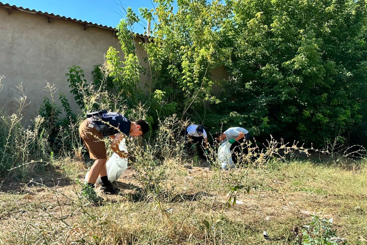 АБАЙ АУДАНЫНДА ТАЗАЛЫҚ ІС-ШАРАСЫ ӨТТІ