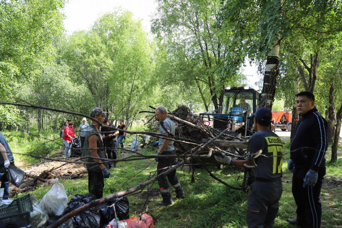 ВКО: Риддер принял участие в республиканской акции «Таза Казахстан»