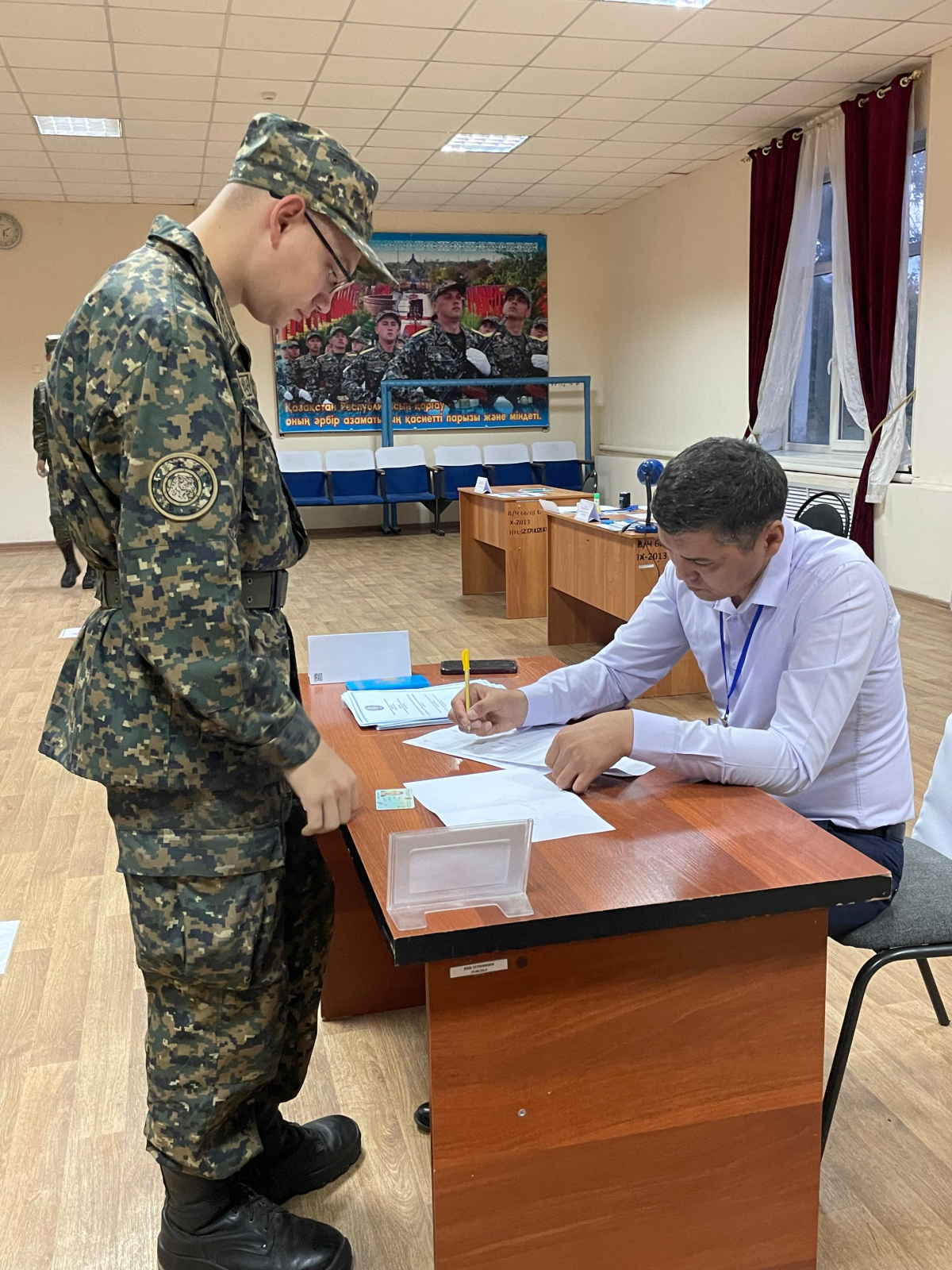 ШЫМКЕНТТЕ ҰЛТТЫҚ ҰЛАН САРБАЗДАРЫ АЛҒАШҚЫ БОЛЫП ДАУЫС БЕРДІ