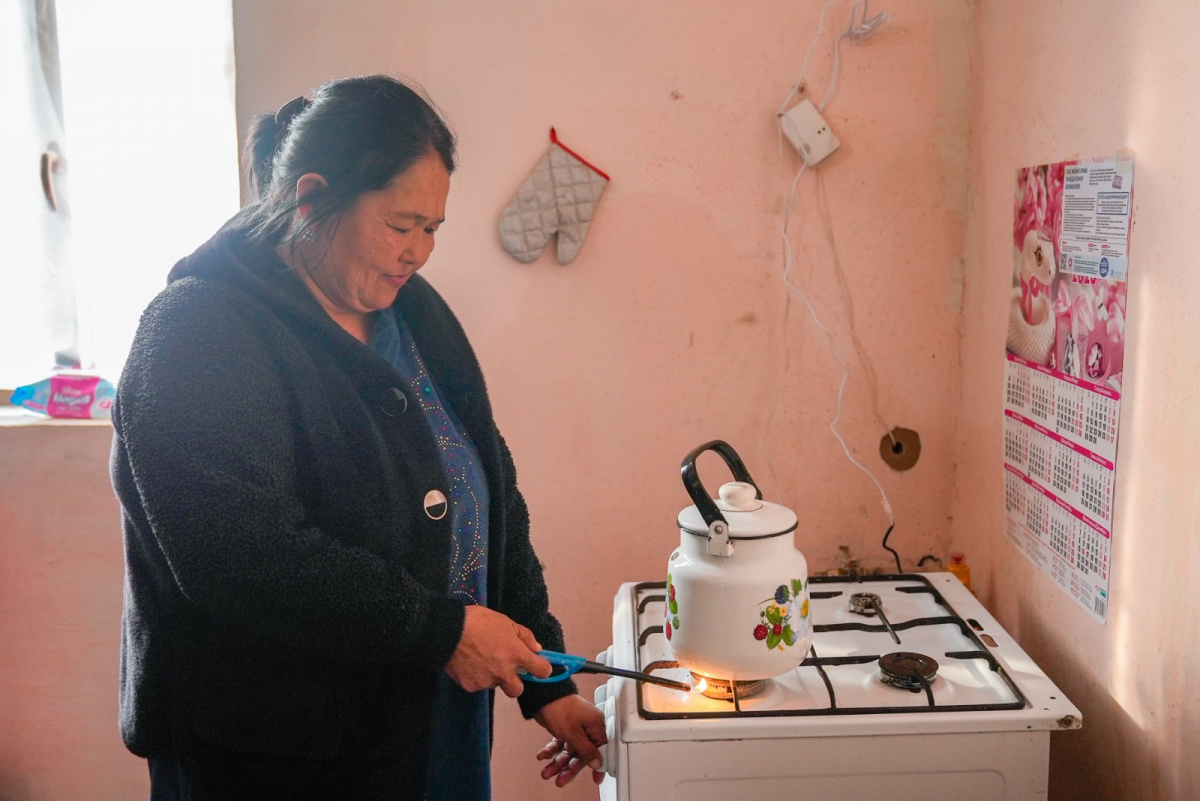 В ШЫМКЕНТЕ В МИКРОРАЙОНЕ "БОЗАРЫҚ-3" ДАЛИ СТАРТ ПОДАЧЕ ГАЗА