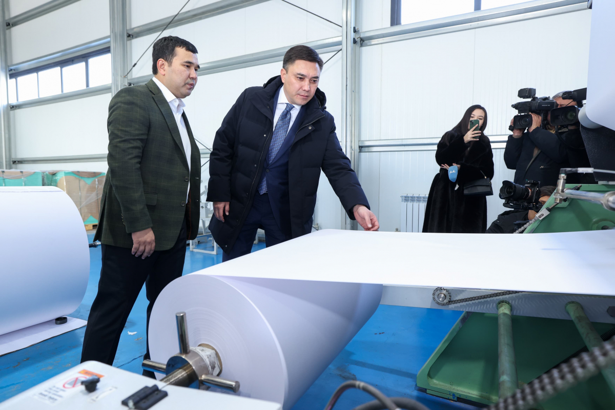 Собственные тетради будут производить в Шымкенте  - в мегаполисе заработало новое предприятие