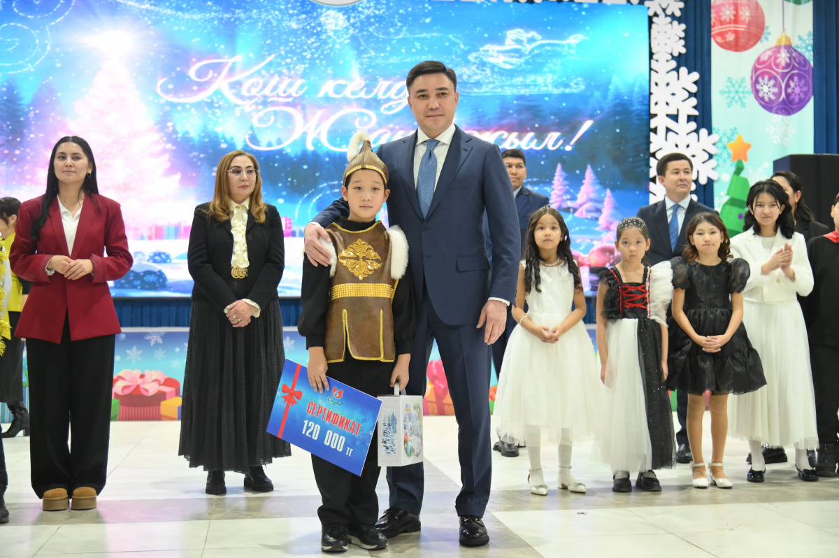 Одна елка – сотни улыбок - в Шымкенте прошла Президентская ёлка