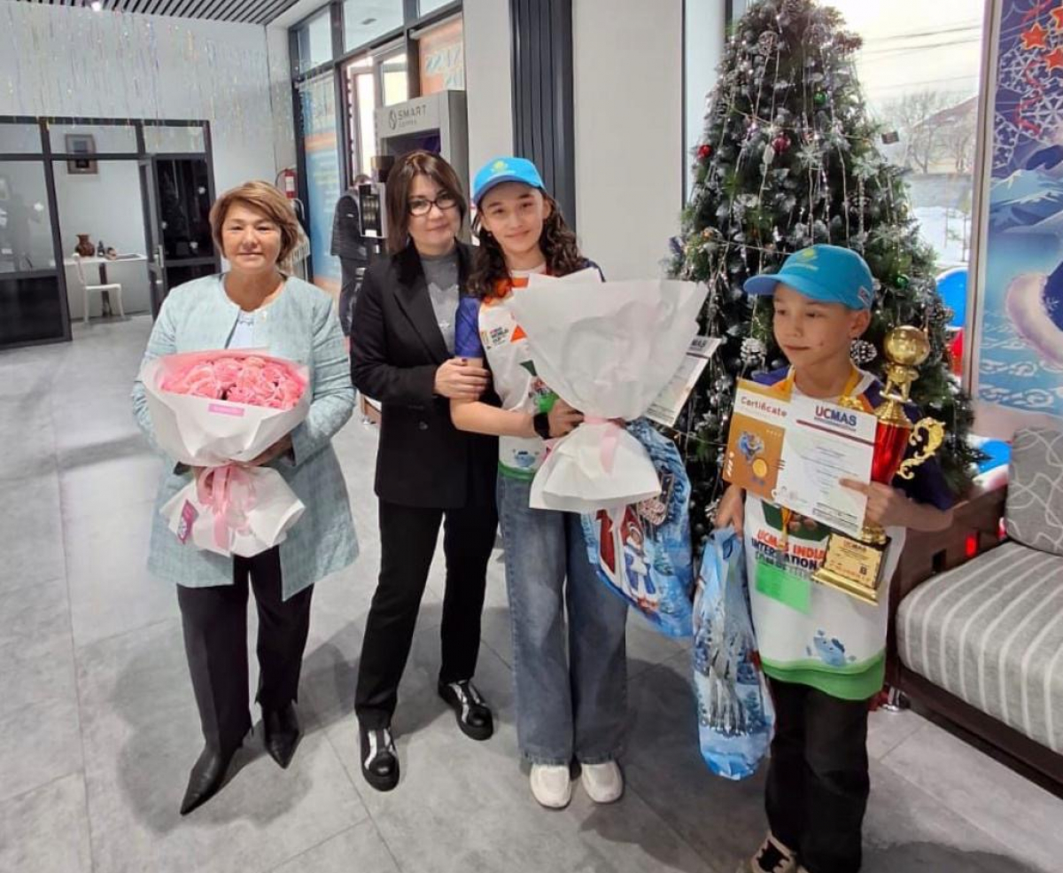 ШЫМКЕНТТІК ОҚУШЫЛАР ХАЛЫҚАРАЛЫҚ БАЙҚАУДАН ОЛЖАЛЫ ОРАЛДЫ