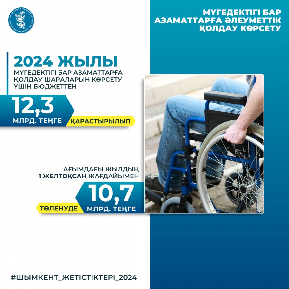 Мүгедектігі бар азаматтарға әлеуметтік қолдау көрсету