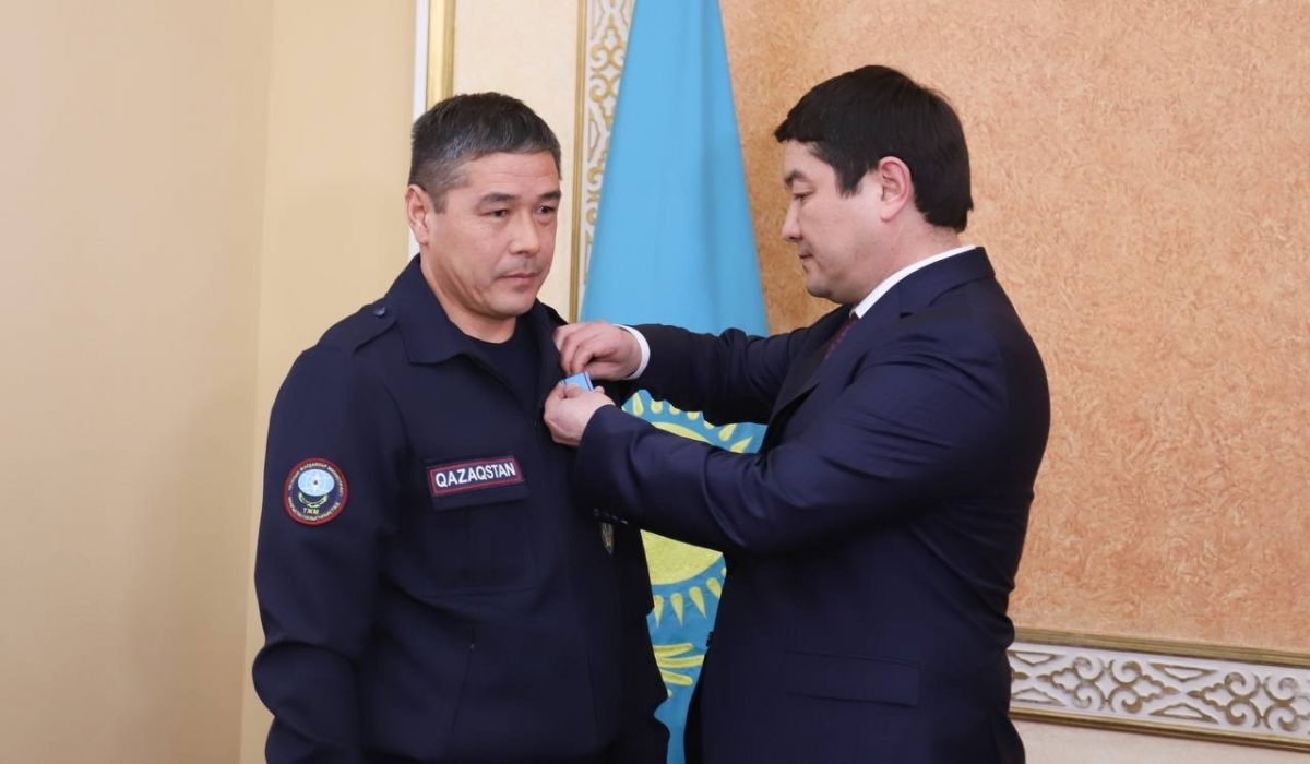 Ұшақ апаты кезінде алғашқы көмек көрсеткендер марапатталды