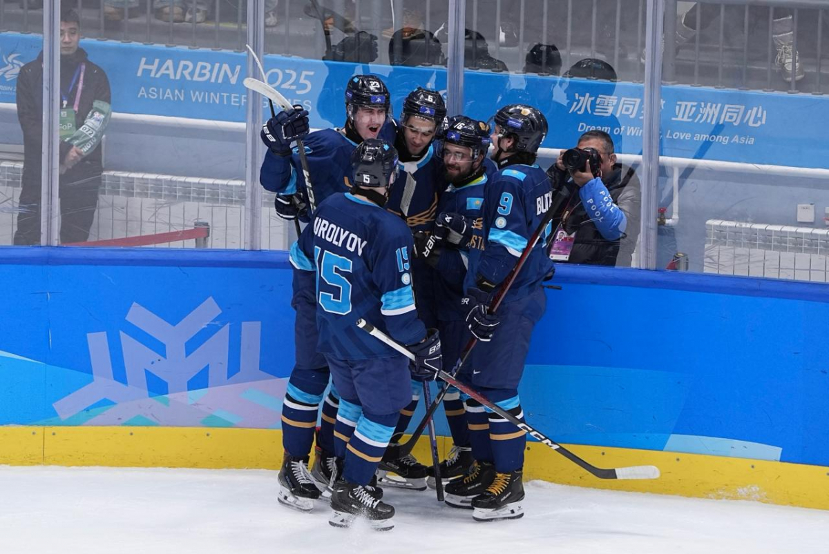 МУЖСКАЯ СБОРНАЯ КАЗАХСТАНА ПО ХОККЕЮ - ЧЕМПИОНЫ ЗИМНИХ АЗИАТСКИХ ИГР В КИТАЕ!!!