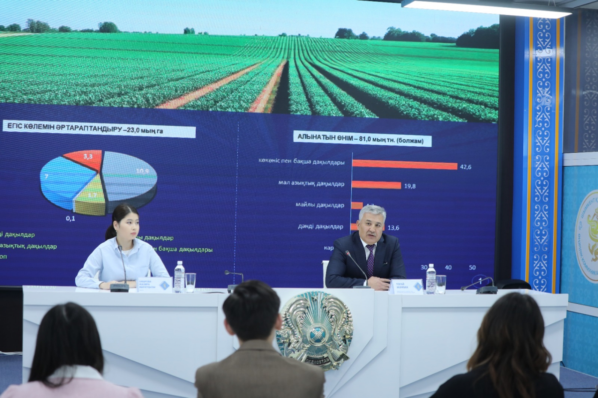 АҒЫМДАҒЫ ЖЫЛЫ ШЫМКЕНТ ҚАЛАСЫНДА 23,0 МЫҢ ГЕКТАР ЖЕРГЕ АУЫЛ ШАРУАШЫЛЫҒЫ ДАҚЫЛДАРЫ ЕГІЛУДЕ