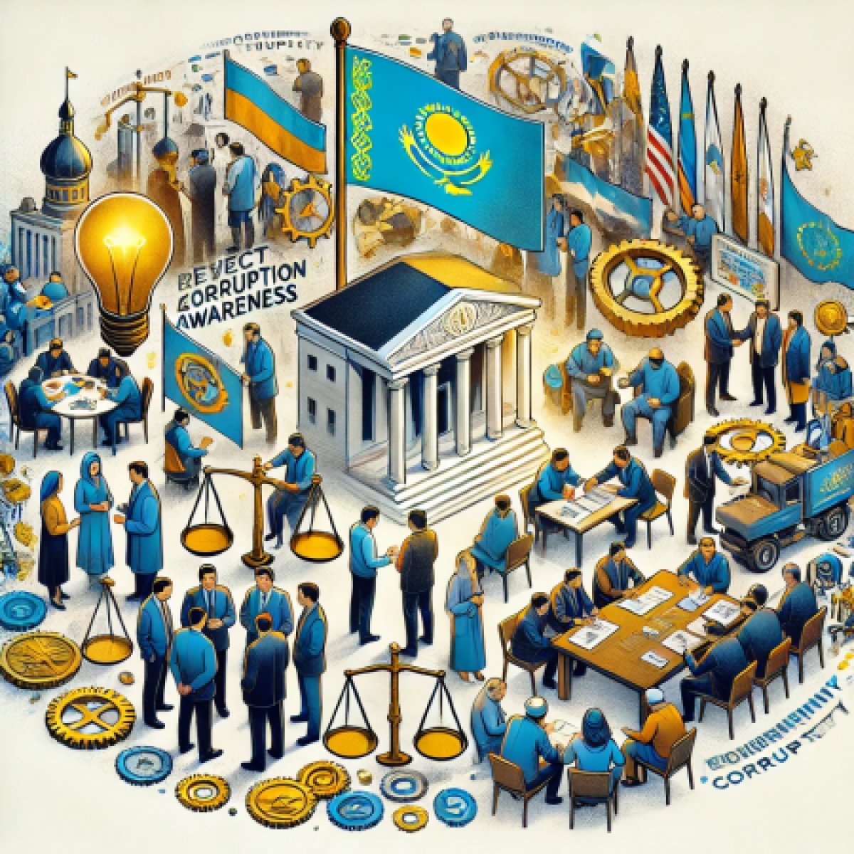Түркістан облысында сыбайлас жемқорлыққа қарсы сананы қалыптастыру бағытындағы жүйелі жұмыстар