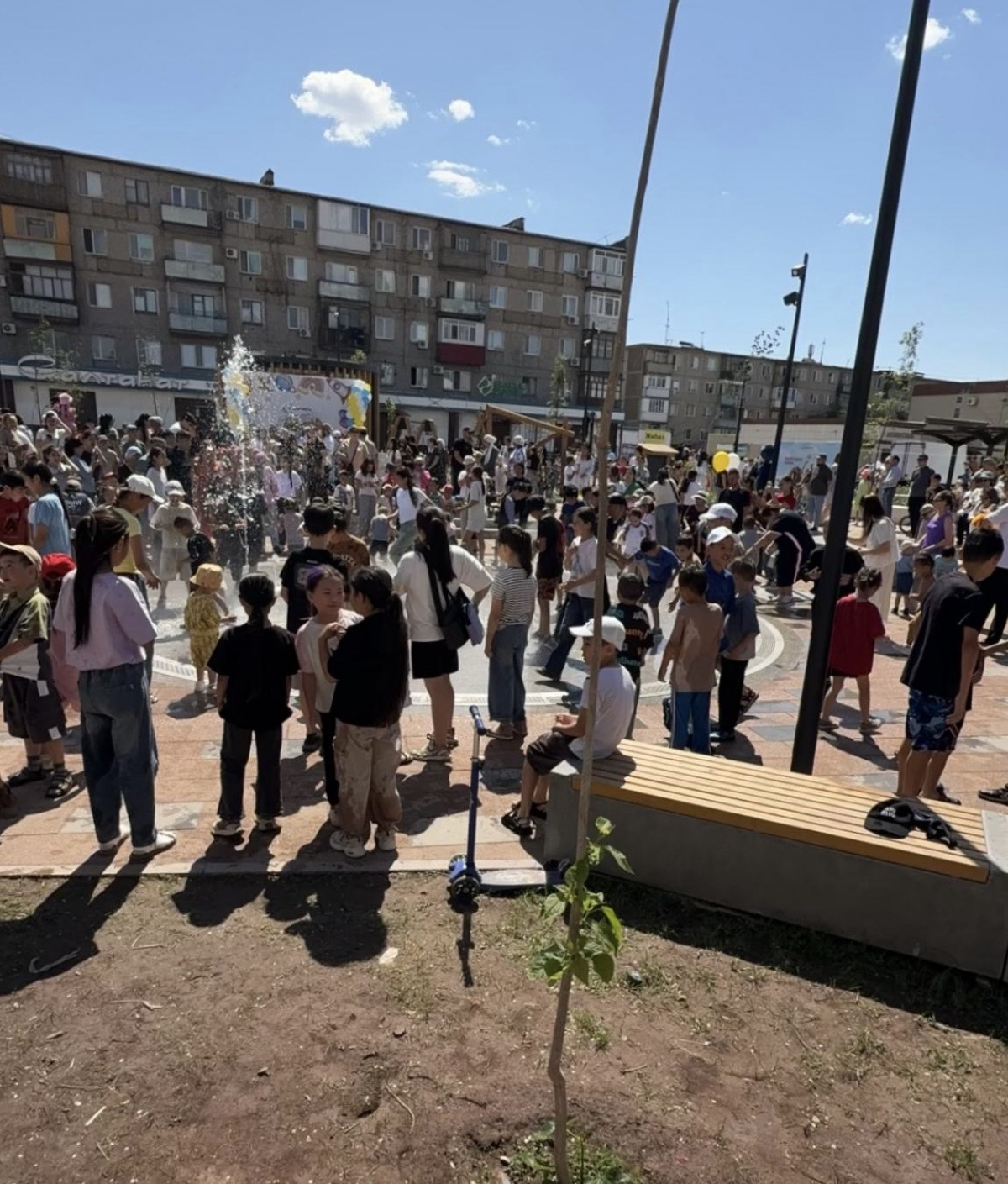 В городе Сатпаев открыт новый рекреационный парк