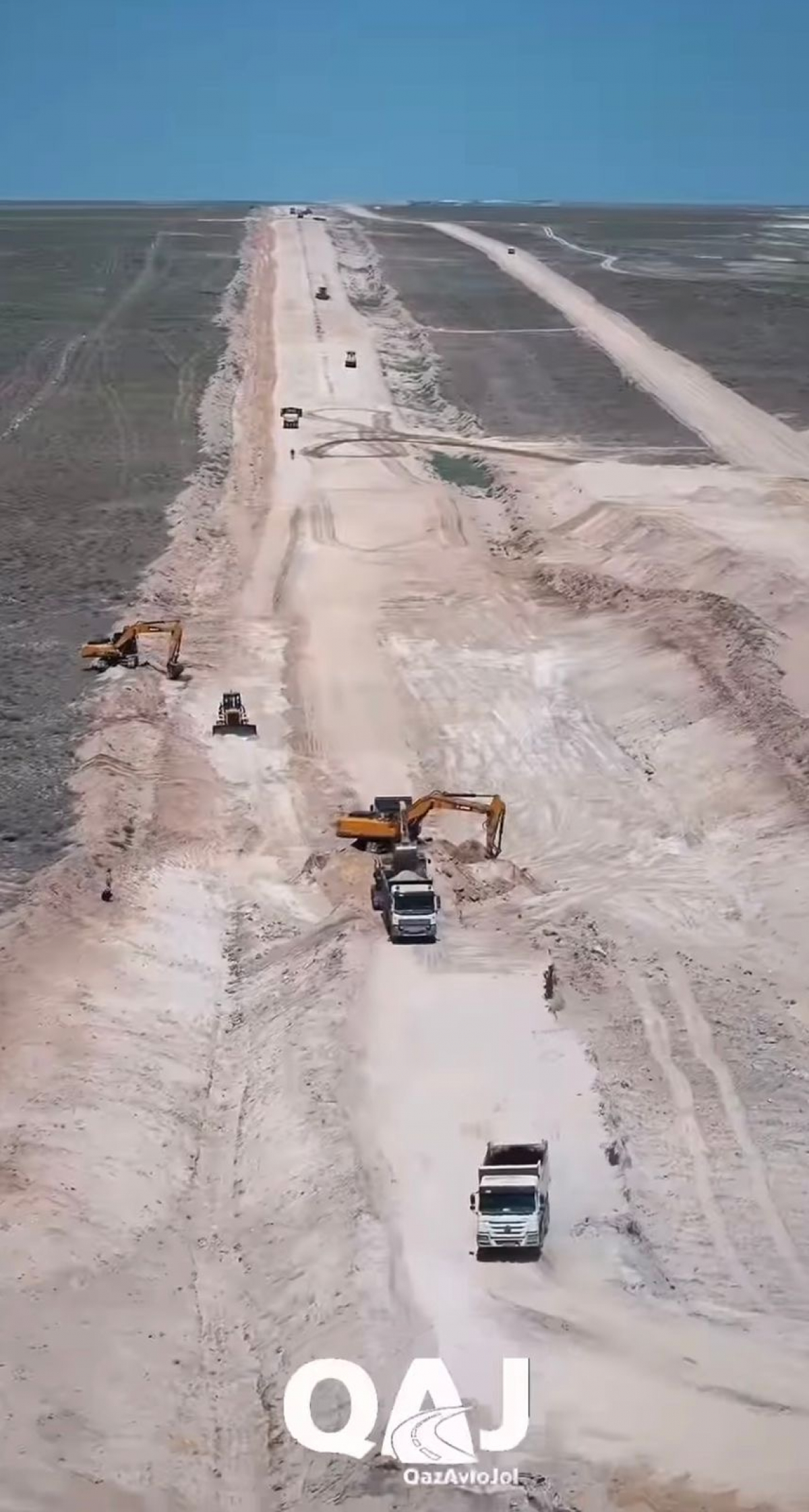 Ұлытау облысында "Жезқазған – Қызылорда" автожолының қайта жаңарту жұмыстары қарқынды жүргізілуде