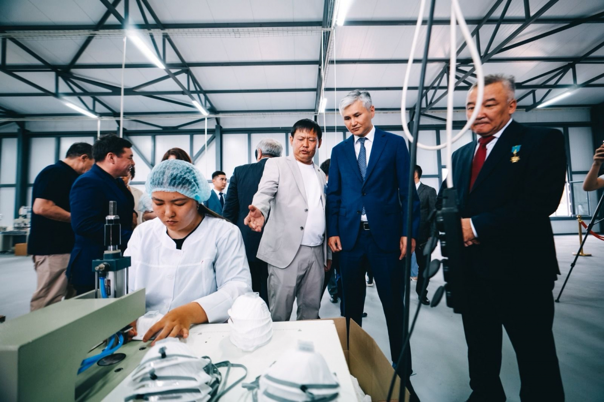 Ұлытау облысында респиратор шығаратын зауыт ашылды