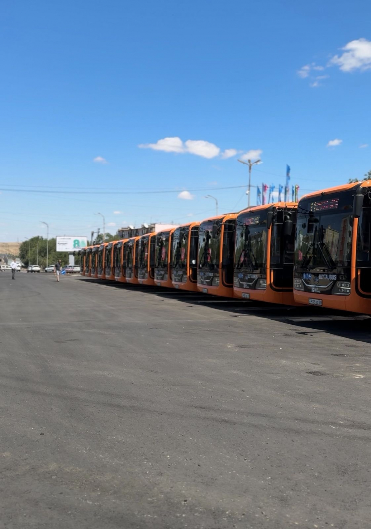 Жезказгандағы автопарк жаңартылды: 15 жаңа автобус қолданысқа берілді