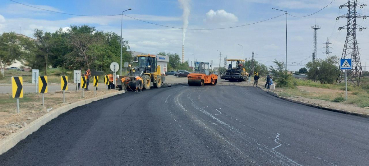 Жезқазған қаласында 18 шақырым жол жөнделуде