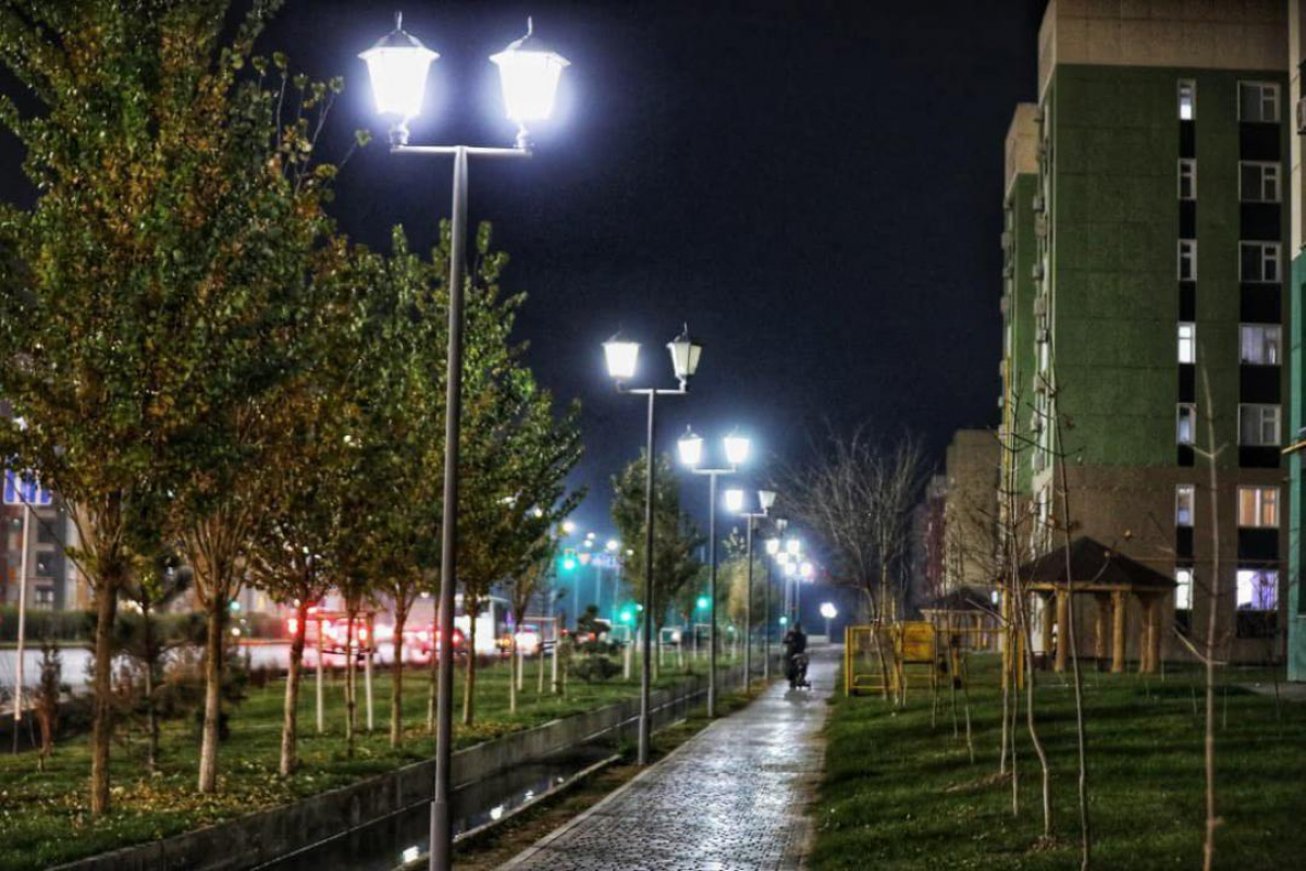 ТҮРКІСТАНДА ҚАЛА КӨШЕЛЕРІ ҚУАТ ҮНЕМДЕЙТІН ШАМДАРМЕН ЖАРЫҚТАНДЫРЫЛҒАН