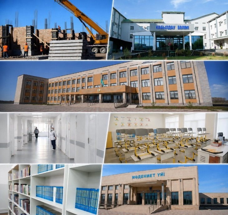 ТҮРКІСТАН ОБЛЫСЫ: ӨҢІРДЕ 45 ӘЛЕУМЕТТІК НЫСАННЫҢ ҚҰРЫЛЫСЫ ЖҮРГІЗІЛІП ЖАТЫР